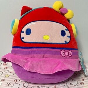 Hello Kitty Squishmallow Plush Sanrio Kawaii Arcade Toy Jazwares NWT Pillow
